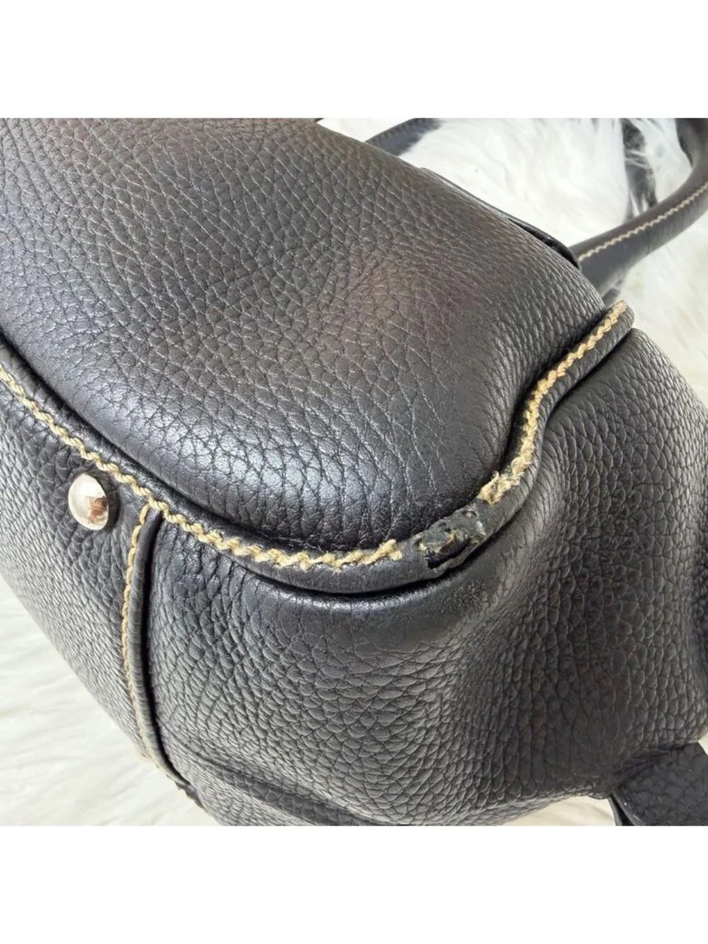 Chanel Leather Mini Boston Bag